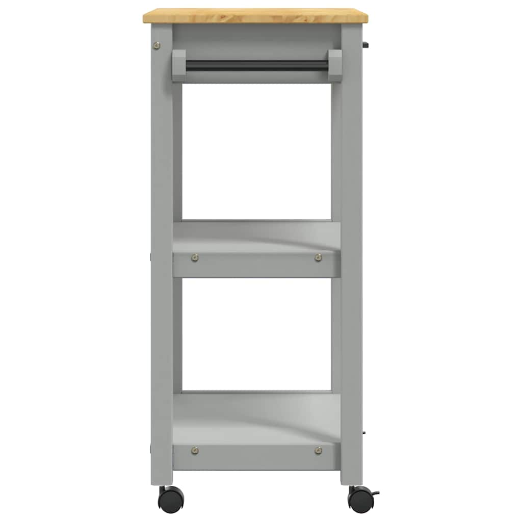 vidaXL Τρόλεϊ Κουζίνας MONZA 60x40x88,5 εκ. από Μασίφ Ξύλο Πεύκου