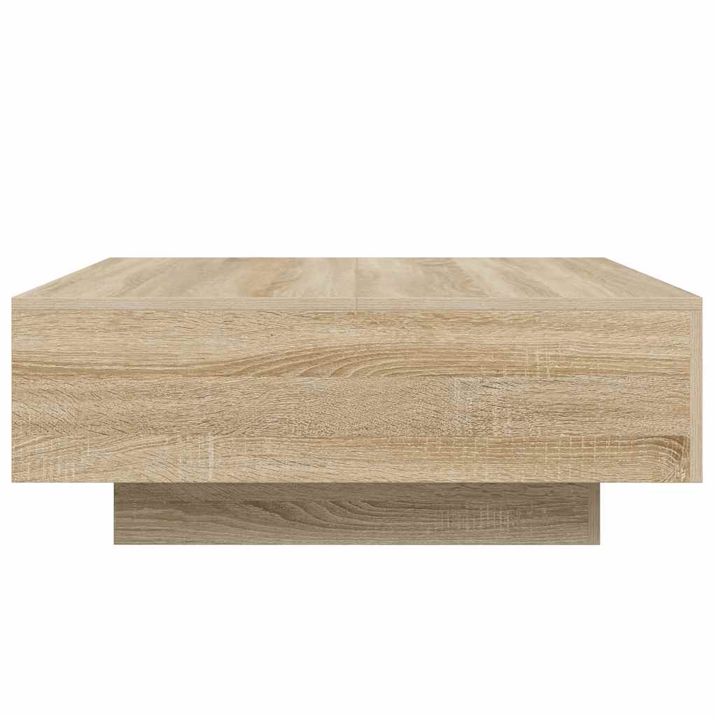 vidaXL Τραπεζάκι Σαλονιού Sonoma Δρυς 80 x 80 x 31 εκ. από Επεξ. Ξύλο