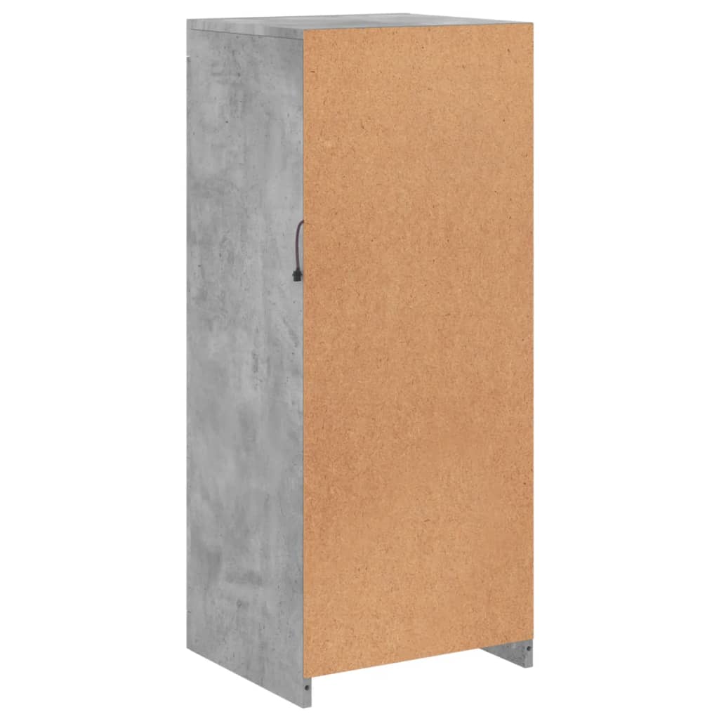 vidaXL Μπουφές με Φώτα LED Γκρι Σκυροδέματος 41 x 37 x 100 εκ.