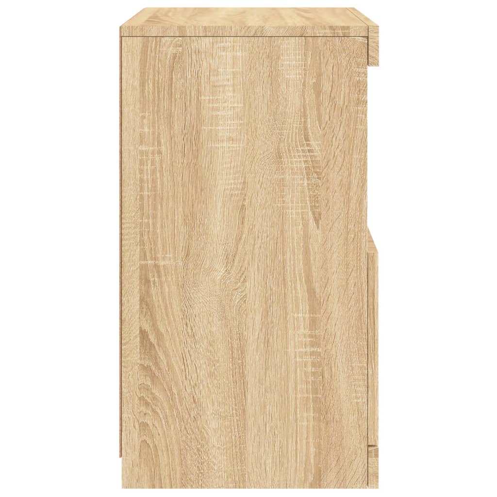 vidaXL Μπουφές με LED Sonoma Δρυς 41 x 37 x 67 εκ.