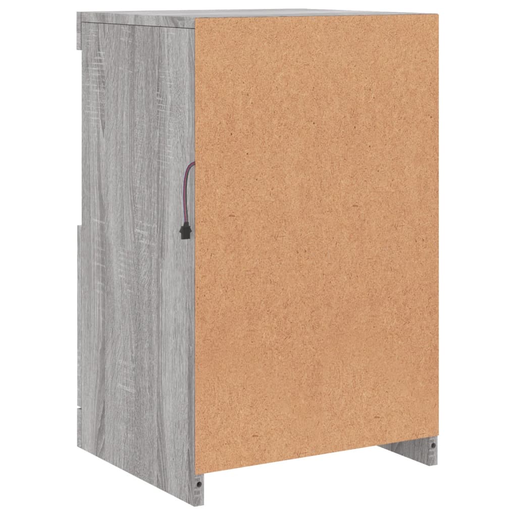 vidaXL Μπουφές με LED Γκρι Sonoma 41 x 37 x 67 εκ.