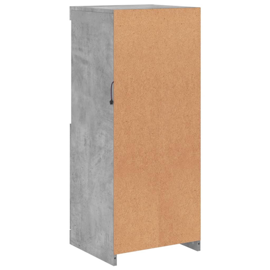 vidaXL Μπουφές με Φώτα LED Γκρι Σκυροδέματος 41 x 37 x 100 εκ.