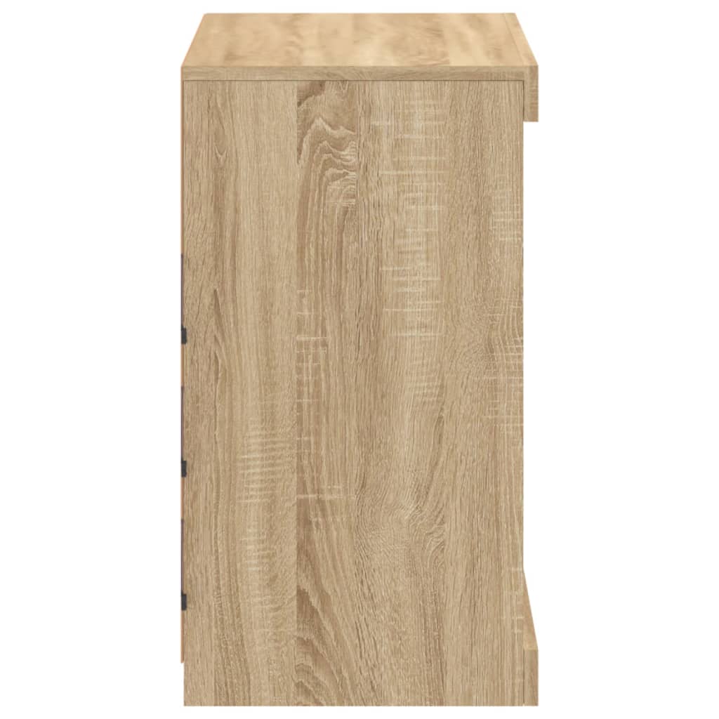 vidaXL Ντουλάπι με LED Sonoma Δρυς 60,5x37x67 εκ.