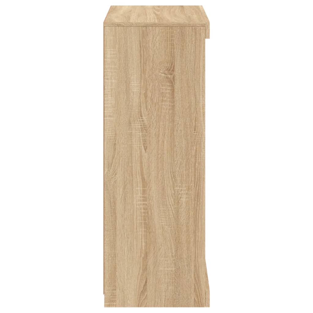 vidaXL Μπουφές με Φώτα LED Sonoma Δρυς 60,5 x 37 x 100 εκ.