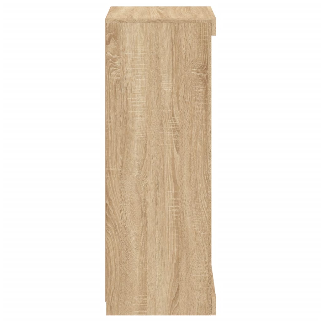 vidaXL Μπουφές με Φώτα LED Sonoma Δρυς 41 x 37 x 100 εκ.