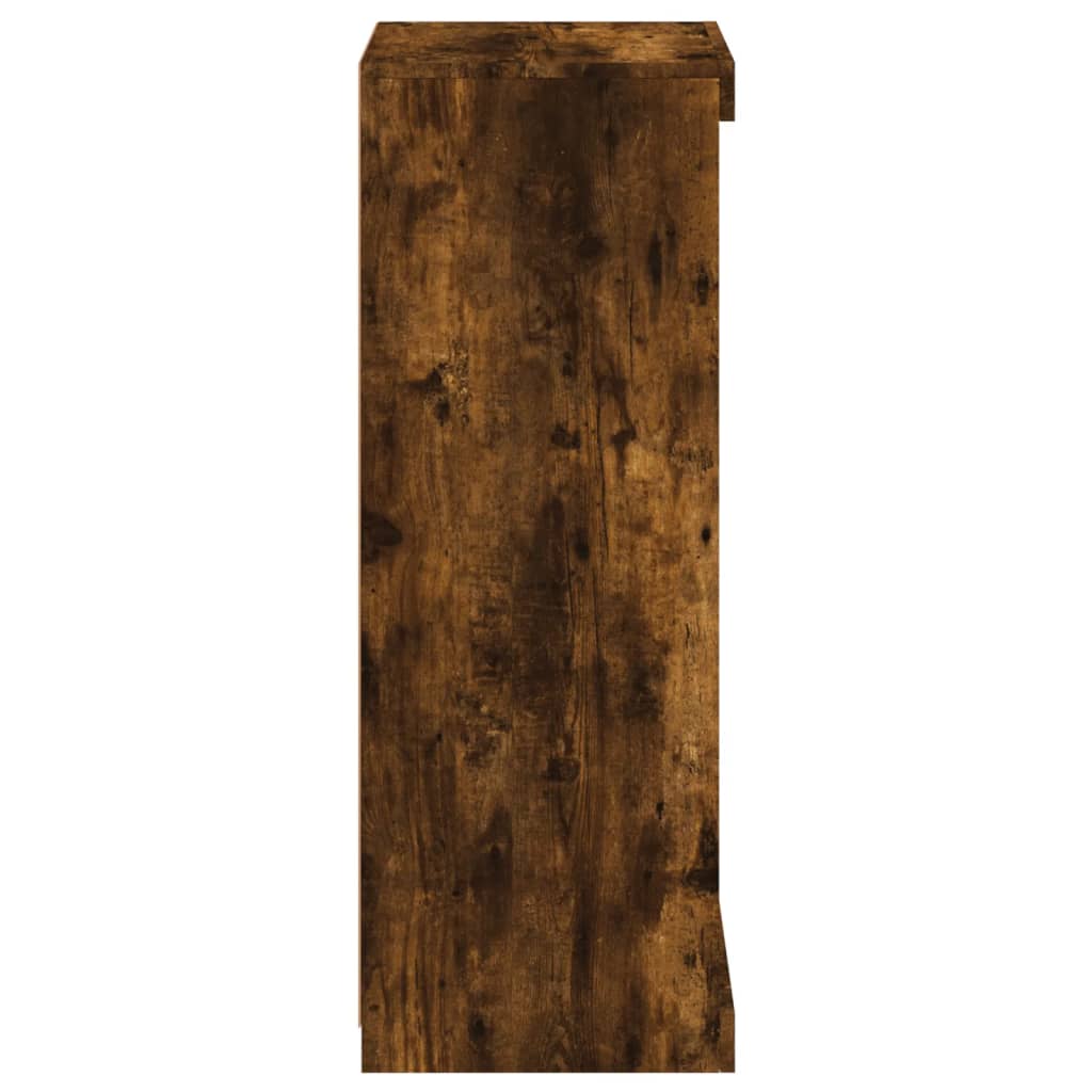 vidaXL Μπουφές με Φώτα LED Καπνιστή Δρυς 41 x 37 x 100 εκ.