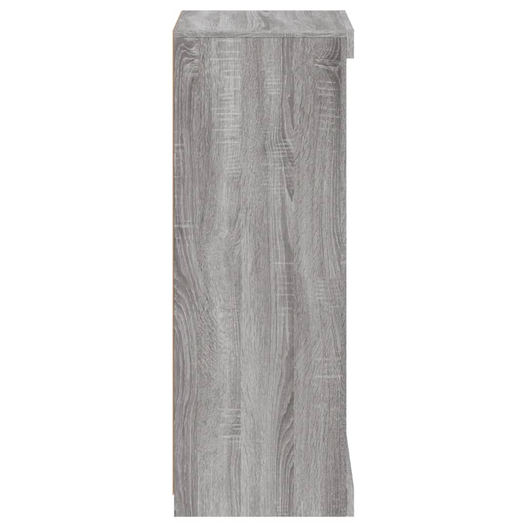 vidaXL Μπουφές με LED Γκρι Sonoma 41 x 37 x 100 εκ.