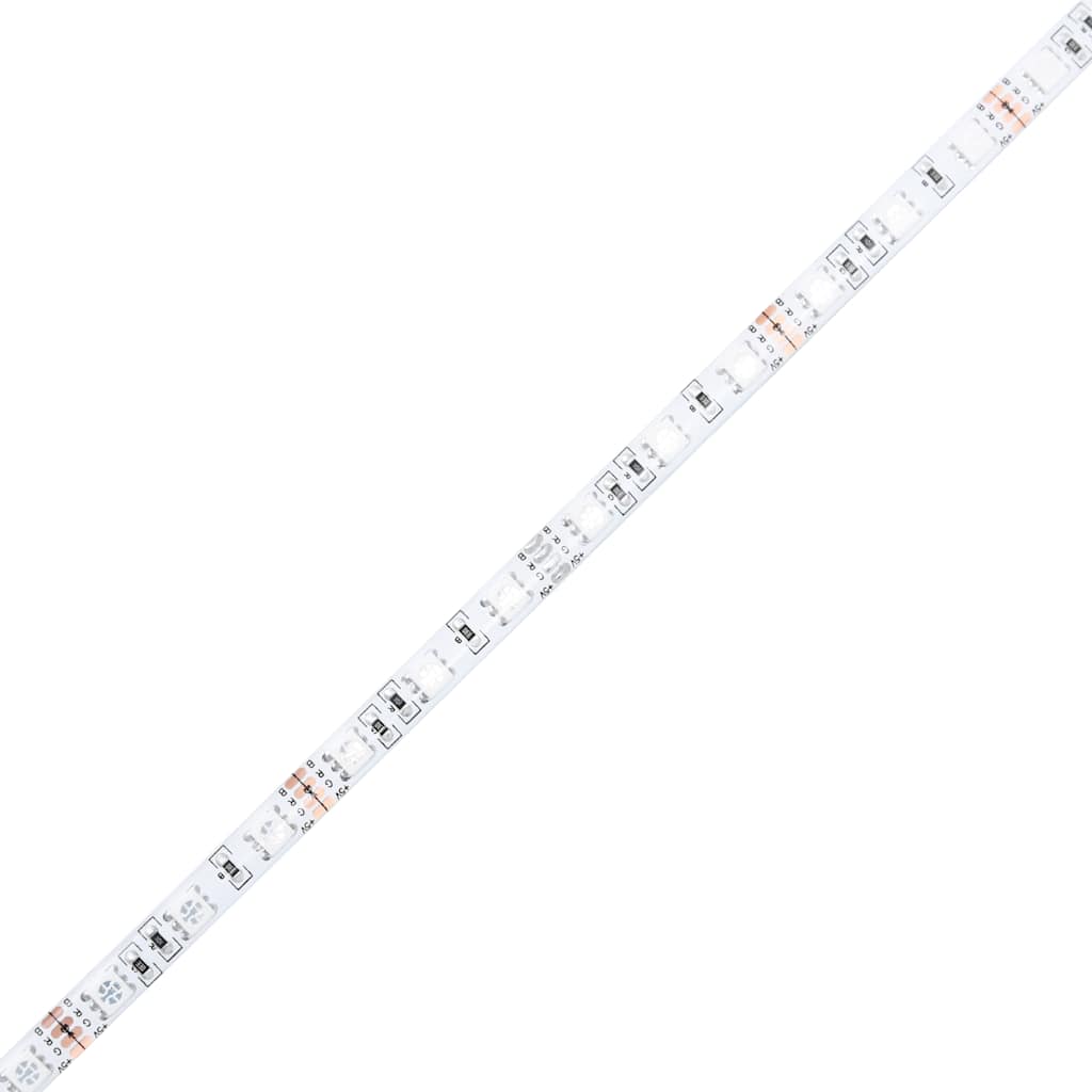 vidaXL Κομοδίνο με Φώτα LED Καπνιστή Δρυς 70 x 36 x 40,5 εκ.