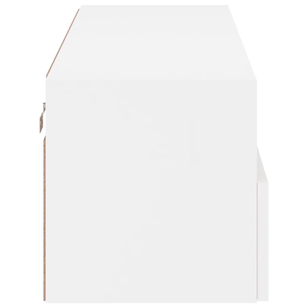 vidaXL Έπιπλο Τοίχου Τηλεόρασης Λευκό 100 x 30 x 30 εκ. από Επεξ. Ξύλο