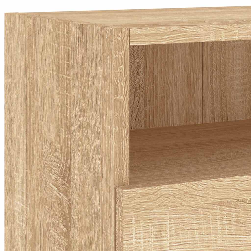 vidaXL Έπιπλα Τοίχου Τηλ. Τοίχου 2 τεμ. Καπν Δρυς 100x30x30εκ Επ. Ξύλο