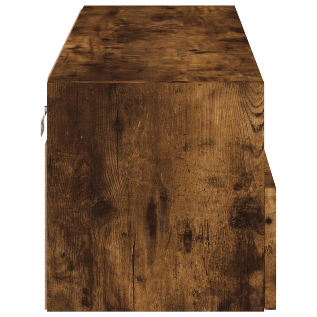 vidaXL Έπιπλο Τηλεόρασης Τοίχου Καπνιστή Δρυς 100x30x30 εκ. Επεξ. Ξύλο