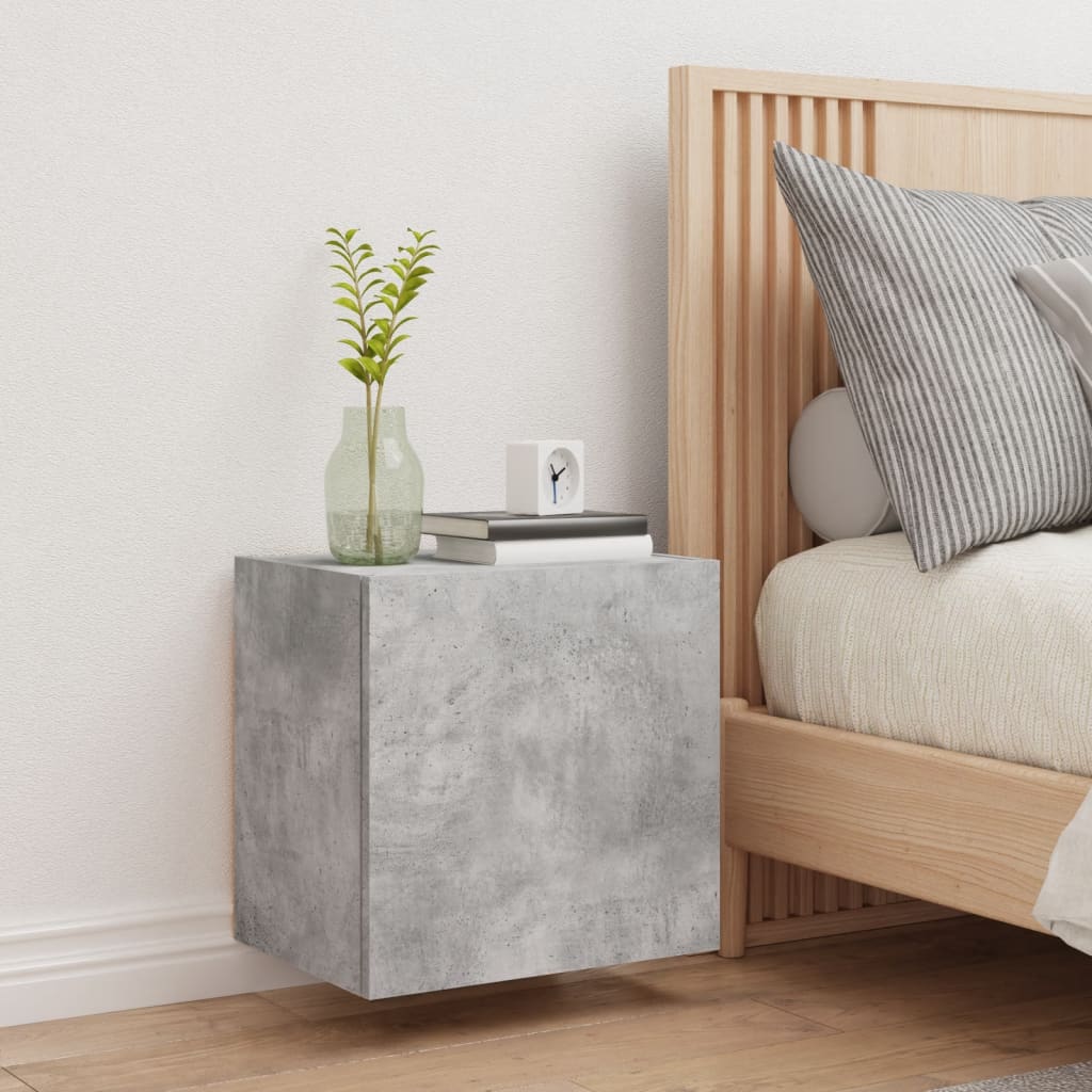 vidaXL Έπιπλο Τοίχου Τηλεόρασης Γκρι Σκυρ. 40,5x30x40 εκ. Επεξ. Ξύλο