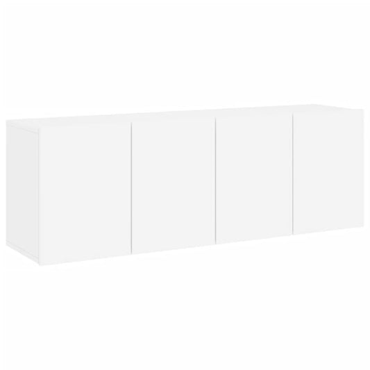 vidaXL Έπιπλα Τοίχου Τηλεόρασης 2 Τεμ. Λευκά 60 x 30 x 41 εκ.