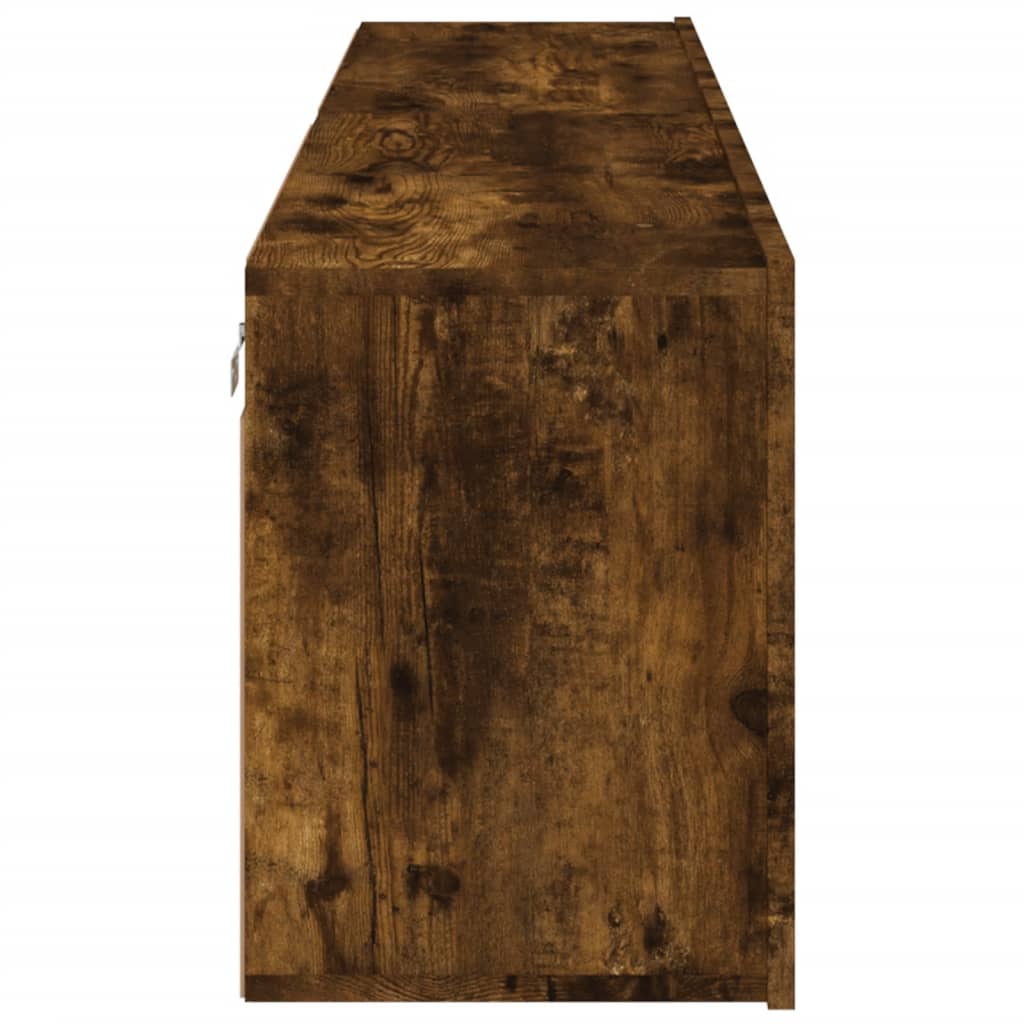 vidaXL Ντουλάπια Τοίχου Τηλεόρασης 2 Τεμ. Καφέ Δρυς 80 x 30 x 41 εκ.