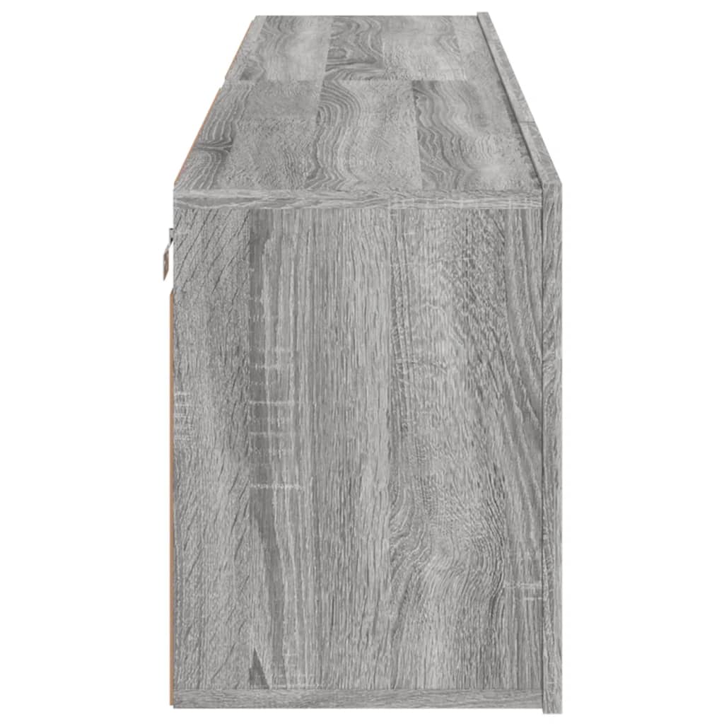 vidaXL Ντουλάπια Τοίχου Τηλεόρασης 2 Τεμ. Γκρι Sonoma 80 x 30 x 41 εκ.