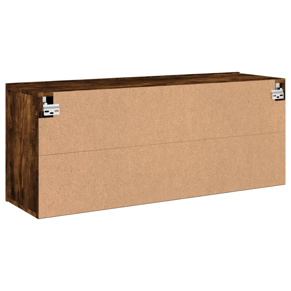 vidaXL Ντουλάπι Τοίχου Τηλεόρασης Καπνιστή Δρυς 100x30x41 εκ.