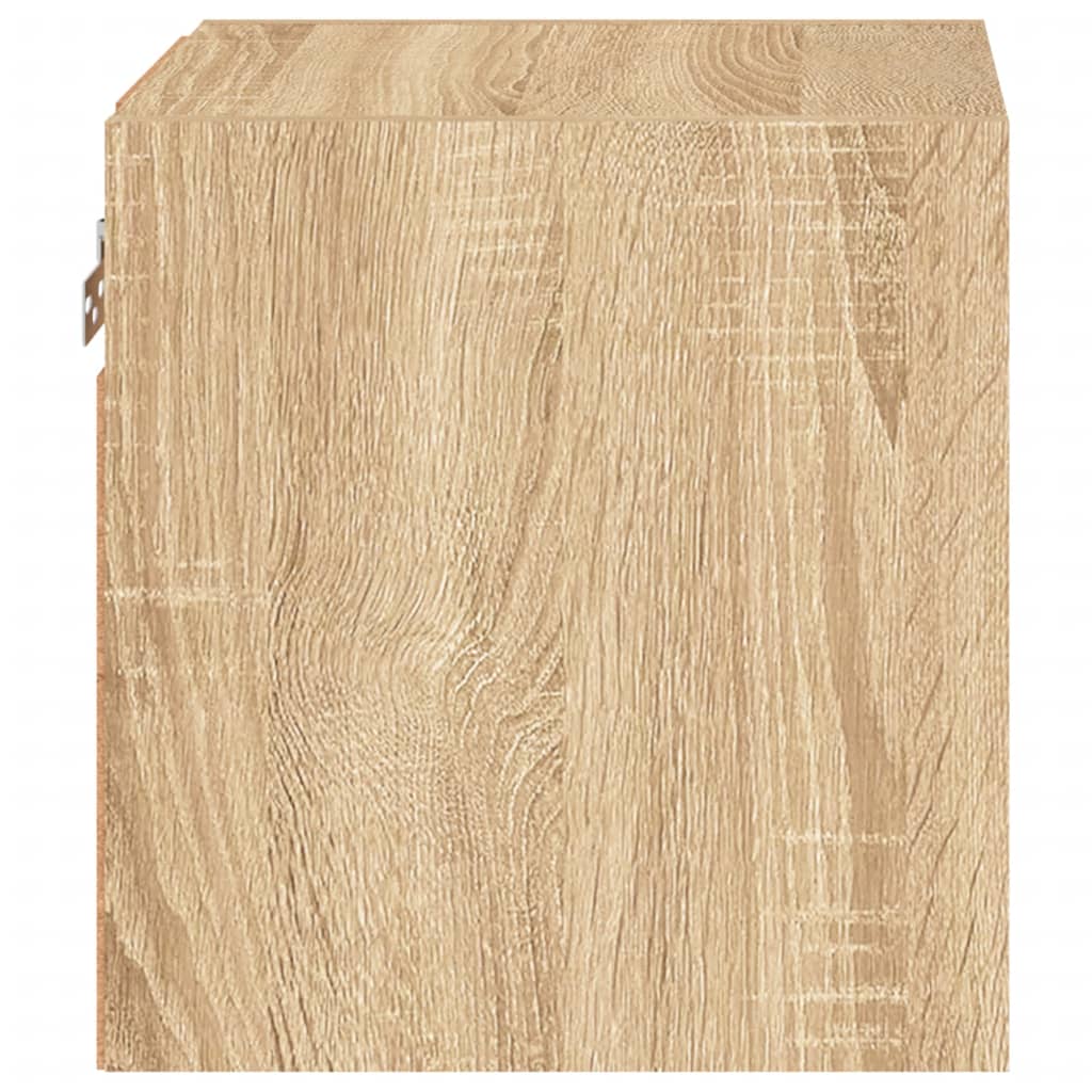 vidaXL Έπιπλα Τοίχου Τηλ. με LED 2 Τεμ. Sonoma Δρυς 30 x 28,5 x 30 εκ.