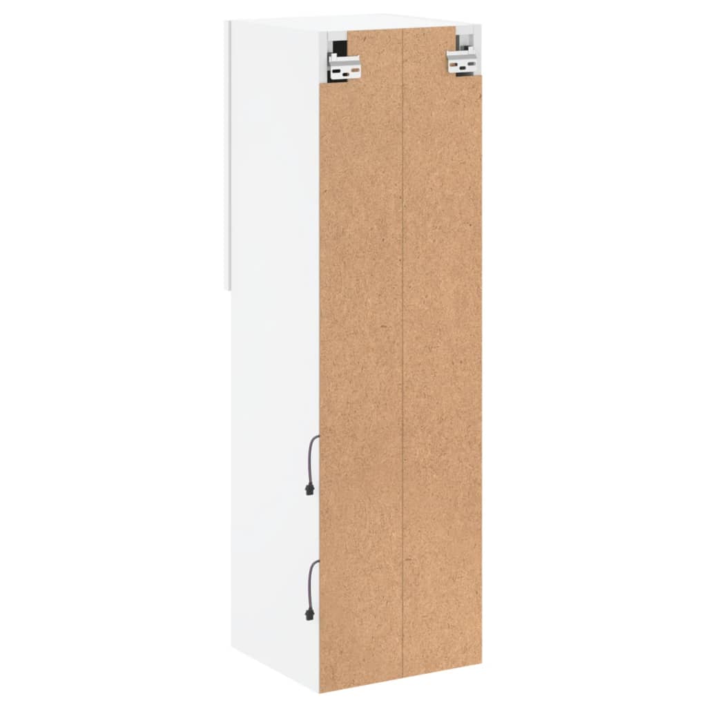 vidaXL Έπιπλο Τηλεόρασης με LED Λευκό 30,5x30x102 εκ.