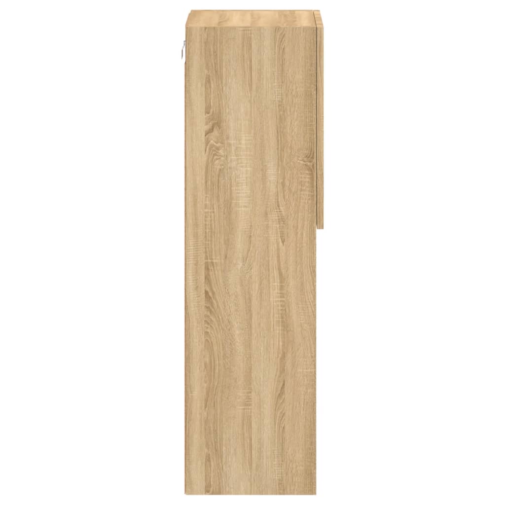 vidaXL Έπιπλο Τηλεόρασης με LED Sonoma Δρυς 30,5x30x102 εκ.