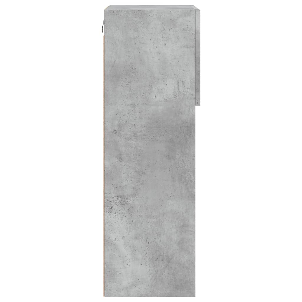 vidaXL Έπιπλο Τηλεόρασης με LED Γκρι Σκυροδέματος 40,5x30x90 εκ.