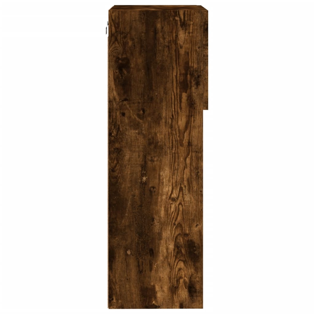 vidaXL Έπιπλα Τηλεόρασης με LED 2 τεμ. Καπνιστή Δρυς 40,5x30x90 εκ.