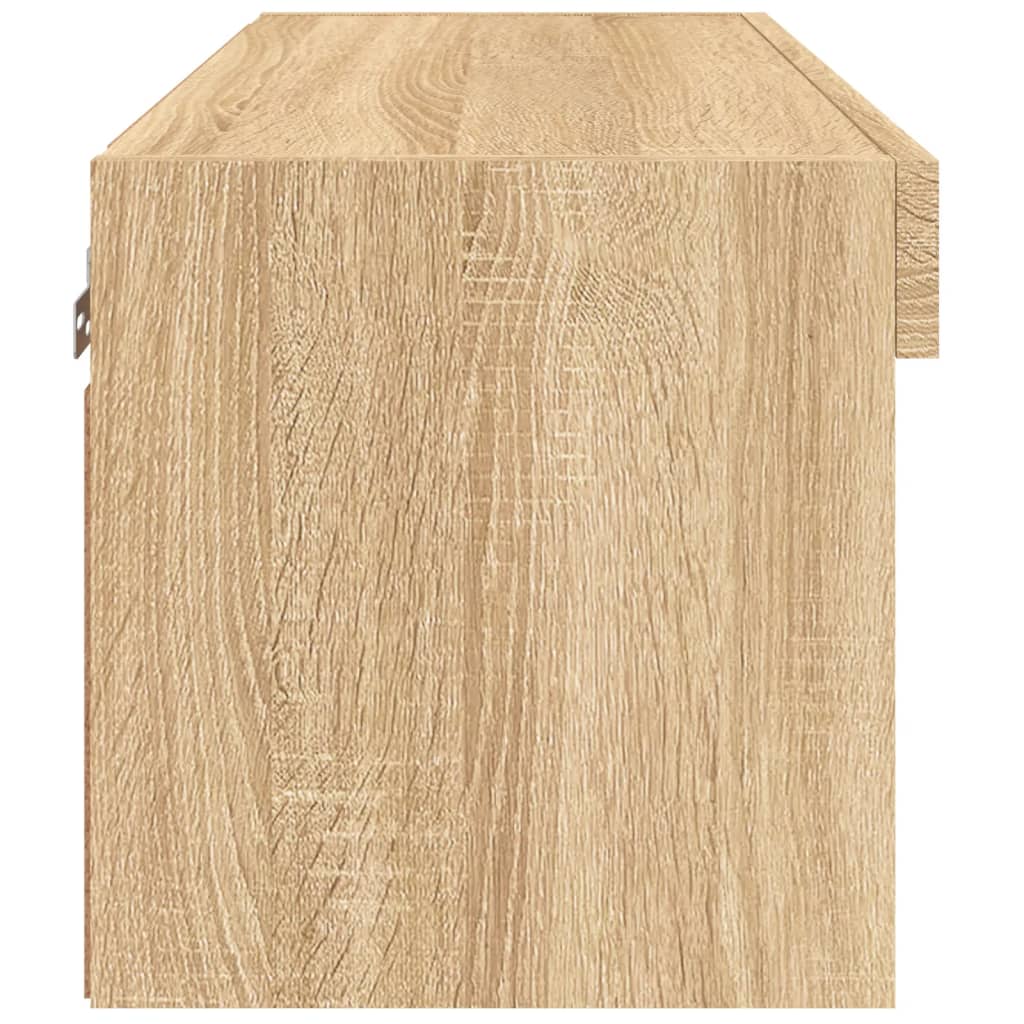 vidaXL Έπιπλο Τηλεόρασης με LED Sonoma Δρυς 60x30x30 εκ.