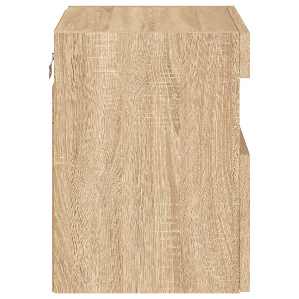 vidaXL Έπιπλο Τοίχου Τηλεόρασης με LED Sonoma Δρυς 40x30x40 εκ.