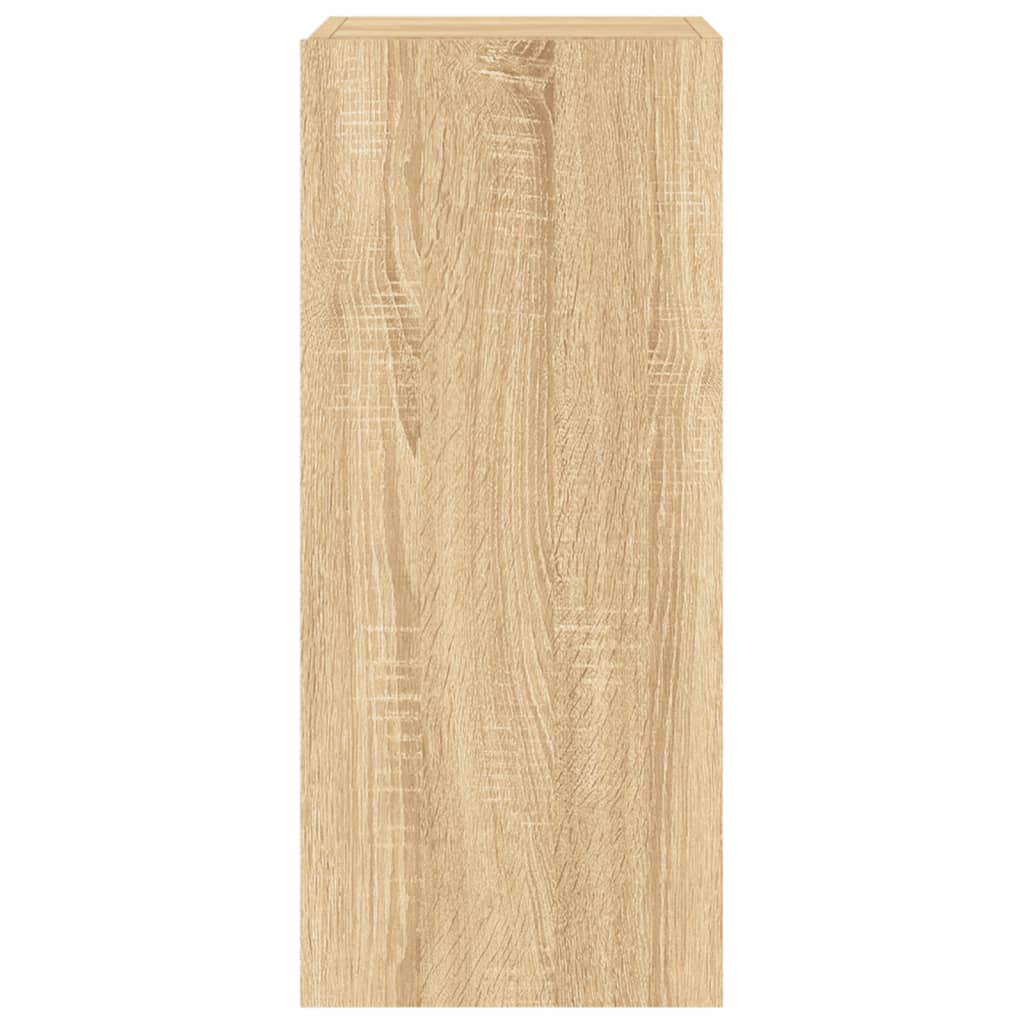 vidaXL Έπιπλο Τοίχου Τηλεόρασης με LED Sonoma Δρυς 30,5x35x70 εκ.