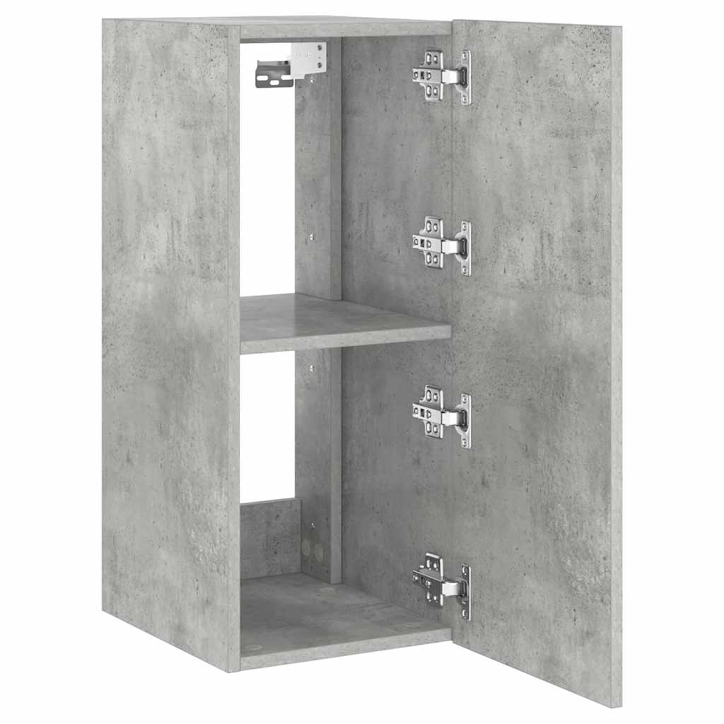 vidaXL Έπιπλο Τηλεόρασης με LED Γκρι Σκυροδέματος 30,5x35x70 εκ.