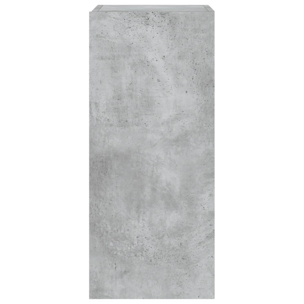 vidaXL Έπιπλο Τηλεόρασης με LED Γκρι Σκυροδέματος 30,5x35x70 εκ.