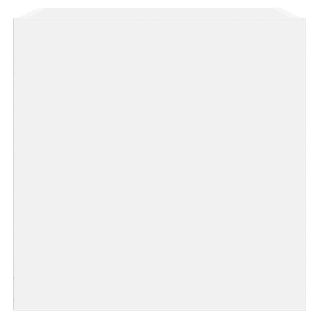 vidaXL Έπιπλο Τοίχου Τηλεόρασης με LED Λευκό 40,5x35x40 εκ.