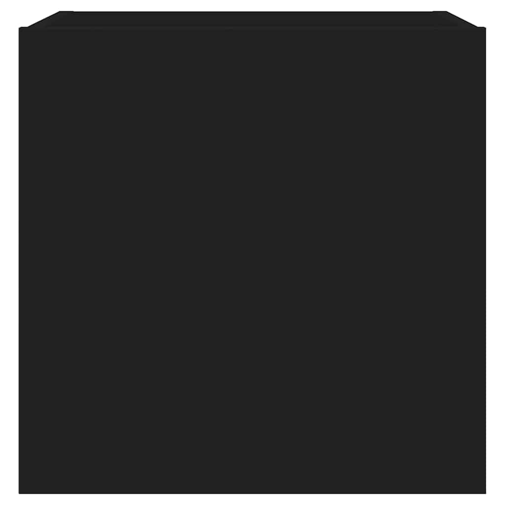 vidaXL Έπιπλο Τοίχου Τηλεόρασης με LED Μαύρο 40,5x35x40 εκ.