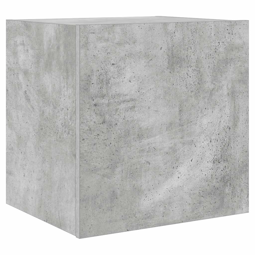 vidaXL Έπιπλο Τηλεόρασης με LED Γκρι Σκυροδέματος 40,5x35x40 εκ.