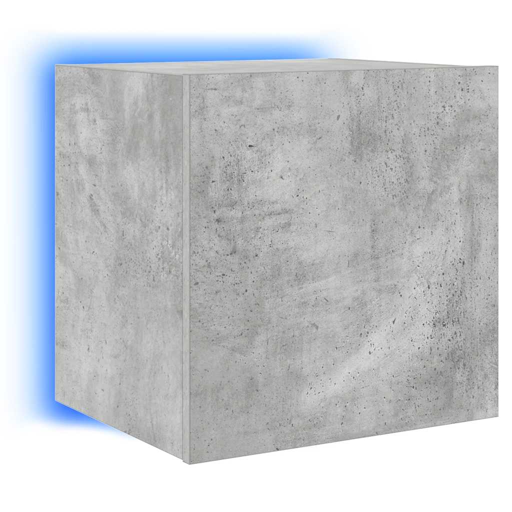 vidaXL Έπιπλο Τηλεόρασης με LED Γκρι Σκυροδέματος 40,5x35x40 εκ.