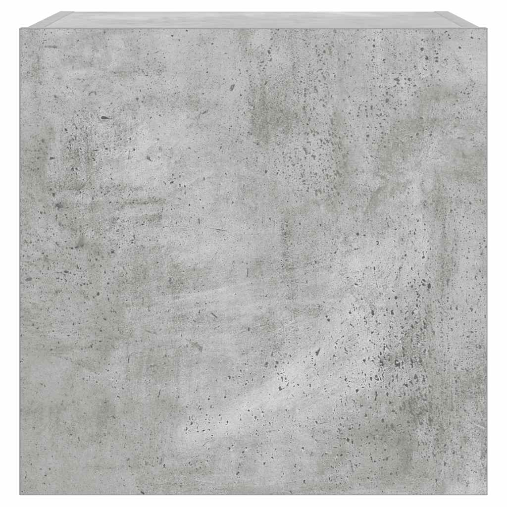 vidaXL Έπιπλο Τηλεόρασης με LED Γκρι Σκυροδέματος 40,5x35x40 εκ.