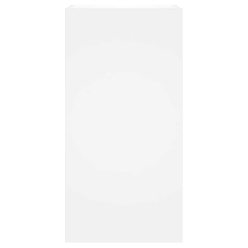 vidaXL Έπιπλο Τοίχου Τηλεόρασης με LED Λευκό 40,5x35x80 εκ.