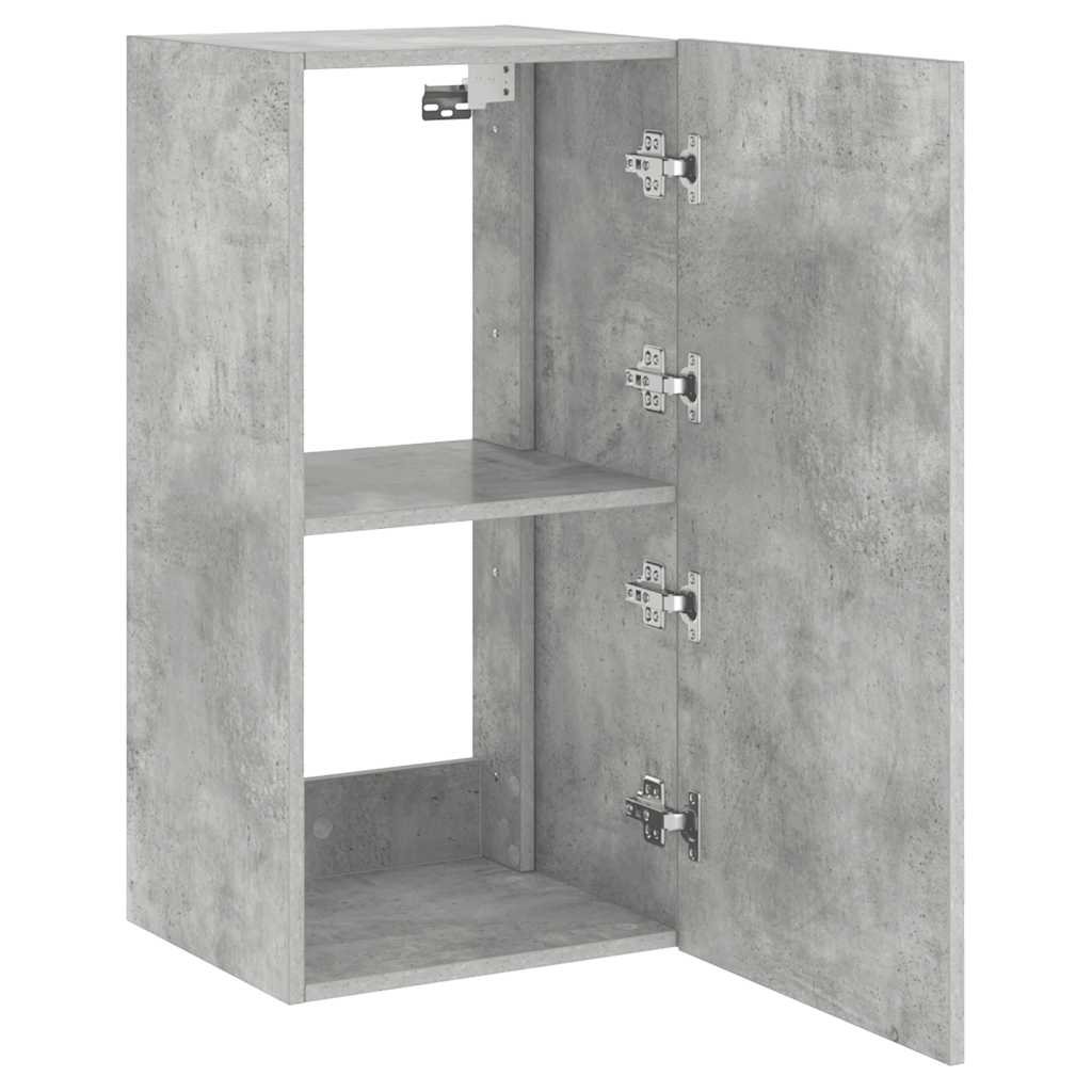 vidaXL Έπιπλο Τηλεόρασης με LED Γκρι Σκυροδέματος 40,5x35x80 εκ.