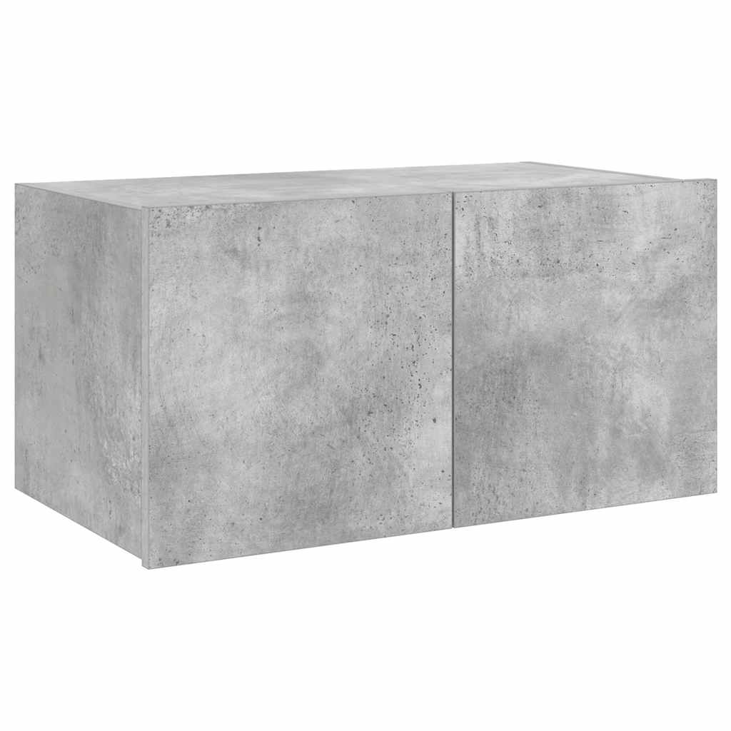 vidaXL Έπιπλο Τηλεόρασης με LED Γκρι Σκυροδέματος 60x35x31 εκ.