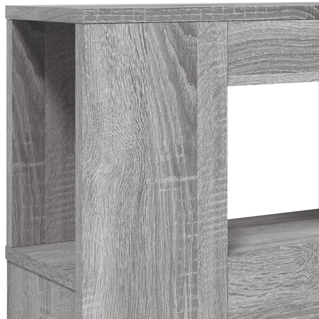 vidaXL Κεφαλάρι Κρεβατιού με LED Γκρι Sonoma 120x18,5x103,5 εκ