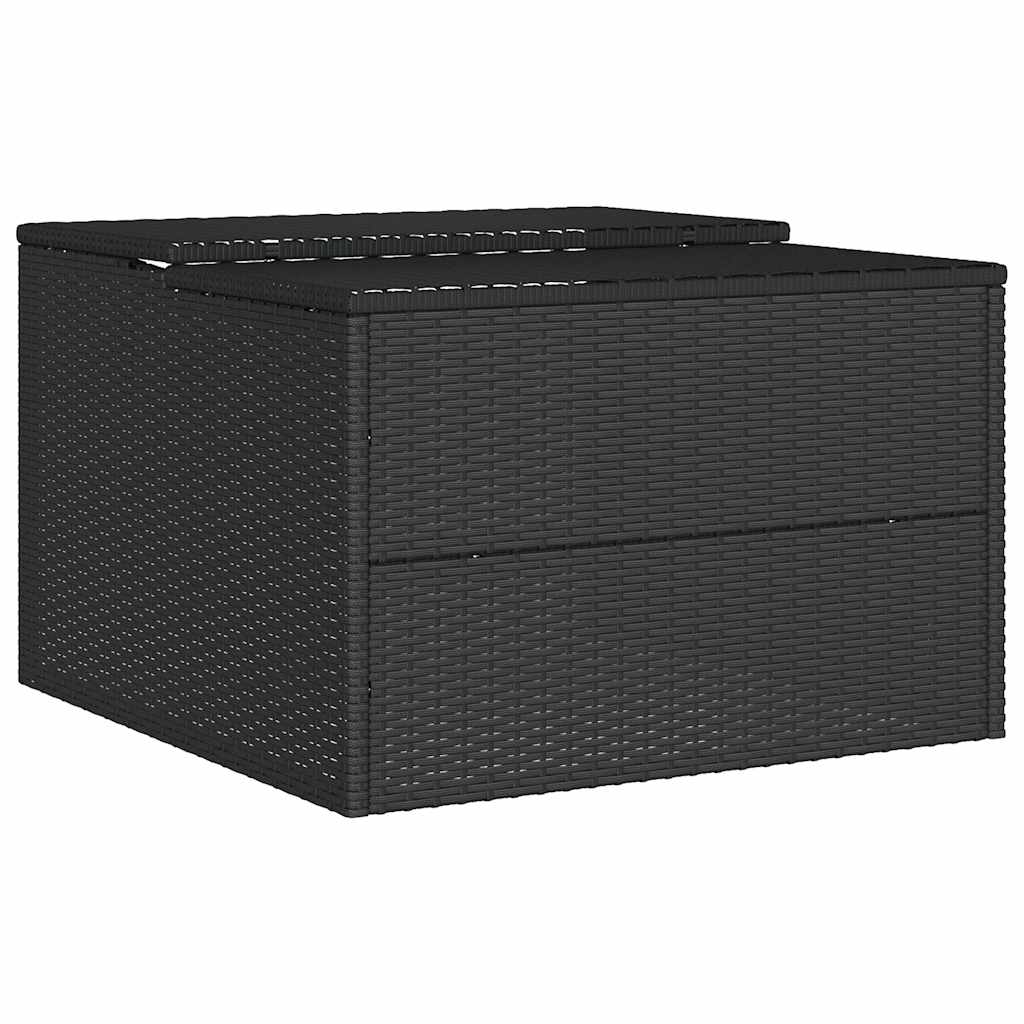 vidaXL Σκέπαστρο για Χλοοκοπτ. Ρομπότ Μαύρο 86x90x52/57 εκ Συνθ. Ρατάν