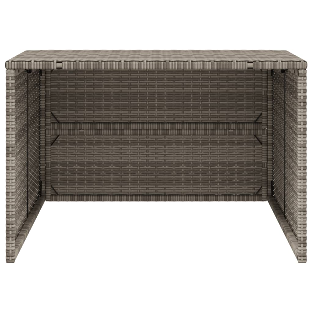 vidaXL Σκέπαστρο για Χλοοκοπτ. Ρομπότ Γκρι 86x90x52/57 εκ. Συνθ. Ρατάν