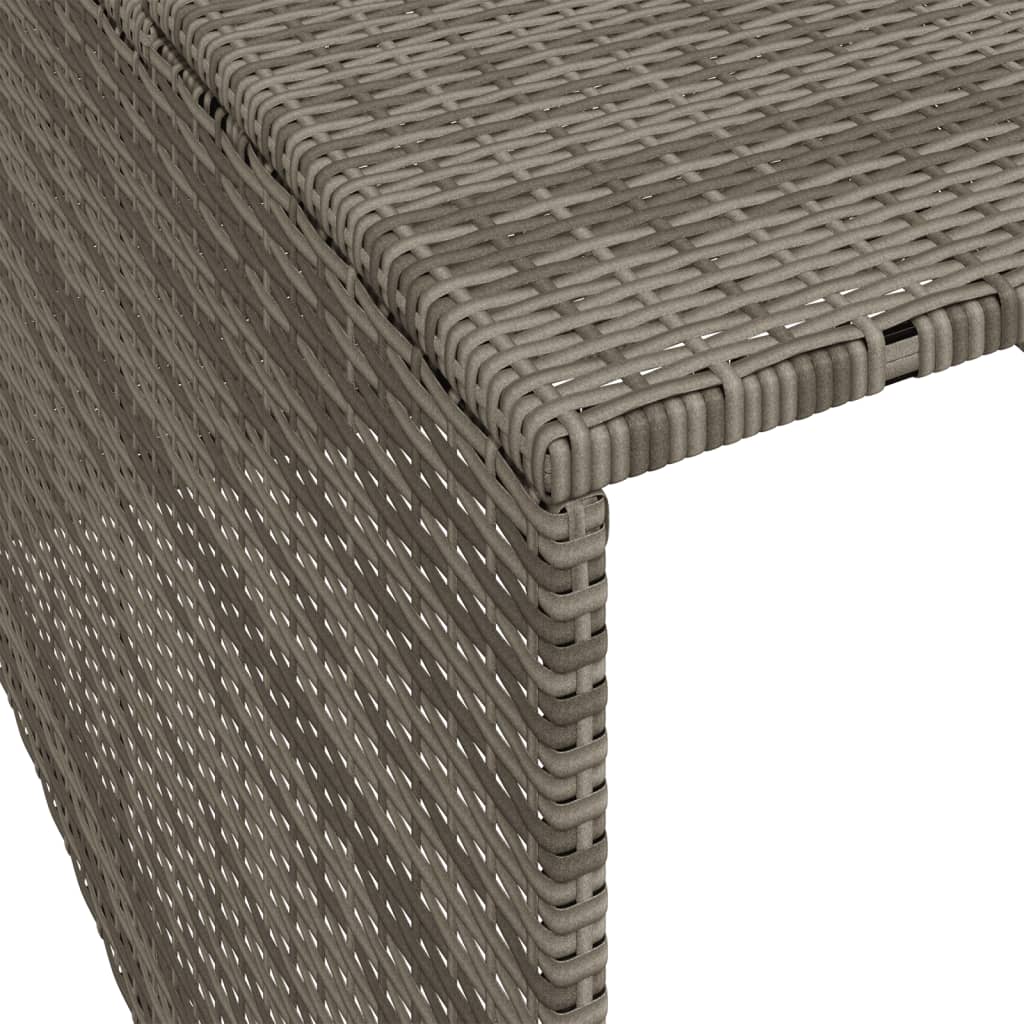 vidaXL Σκέπαστρο για Χλοοκοπτ. Ρομπότ Γκρι 86x90x52/57 εκ. Συνθ. Ρατάν