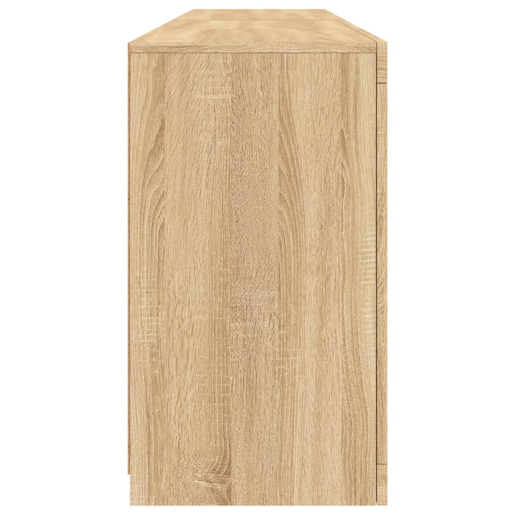 vidaXL Μπουφές με LED Sonoma Δρυς 164 x 37 x 67 εκ.