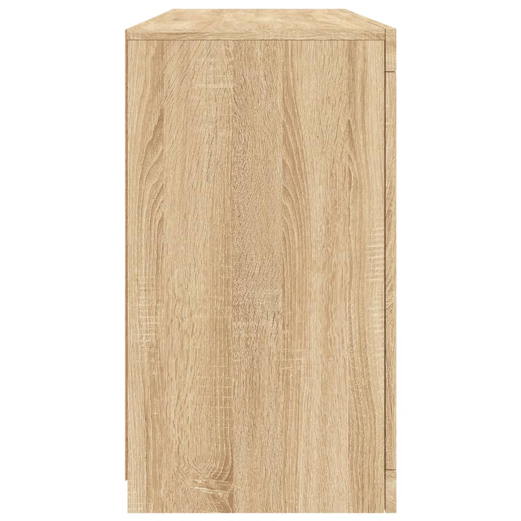 vidaXL Ντουλάπι με LED Sonoma Δρυς 142,5x37x67 εκ.