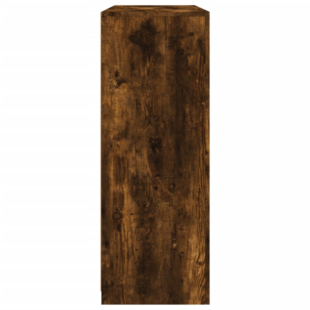 vidaXL Ντουλάπια με Φώτα LED 3 τεμ. Καπνιστή Δρυς Επεξεργασμένο Ξύλο