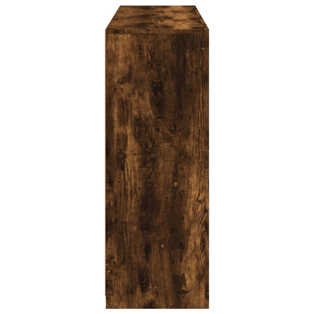 vidaXL Ντουλάπια με Φώτα LED 3 τεμ. Καπνιστή Δρυς Επεξεργασμένο Ξύλο