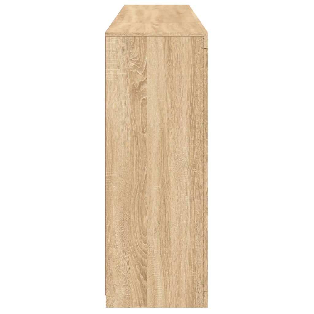 vidaXL Μπουφέδες με Φώτα LED 3 τεμ. Sonoma Δρυς από Επεξεργασμένο Ξύλο