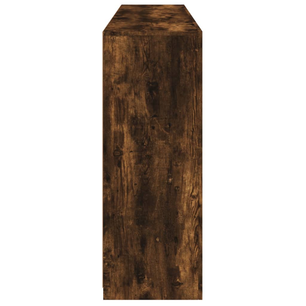 vidaXL Ντουλάπια με Φώτα LED 3 τεμ. Καπνιστή Δρυς Επεξεργασμένο Ξύλο