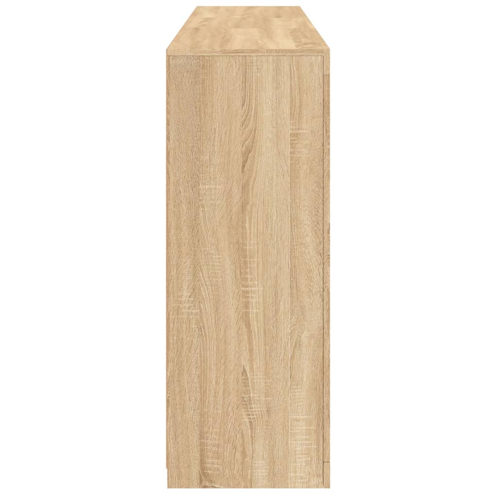 vidaXL Μπουφές με Φώτα LED Sonoma Δρυς 162 x 37 x 100 εκ.