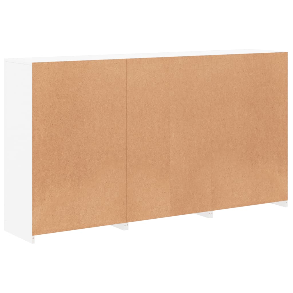 vidaXL Μπουφές με Φώτα LED Λευκός 181,5 x 37 x 100 εκ.